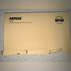 Arteck Bluetooth Keyboard (HB086) – Slim, Rechargeable + Wireless